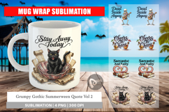 Grumpy Gothic Summerween Mug Wrap Product Image 1