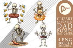 Grumpy Grill Dad Bone Sublimation Product Image 1