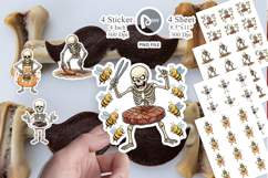 Grumpy Grill Dad Bone Sticker Product Image 1