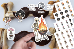 Grumpy Grill Dad Bone Sticker Product Image 1