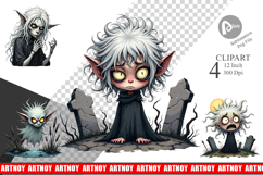 Grumpy Banshee Clipart Product Image 1