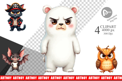 Clipart Halloween Critters Product Image 1