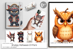 Digital Paper Halloween Critters Product Image 1