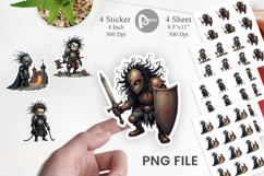 Grumpy Knight Sticker Product Image 1