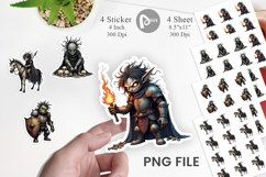 Grumpy Knight Sticker Product Image 1