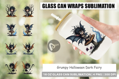 Glass Can Grumpy Dark Fairy Product Image 1