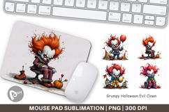 Mouse Pad Grumpy Clown Product Image 1