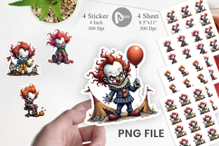 Grumpy Clown Sticker Product Image 1