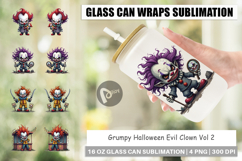 Glass Can Grumpy Clown Product Image 1