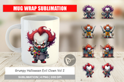 Mug Wrap Grumpy Clown Product Image 1