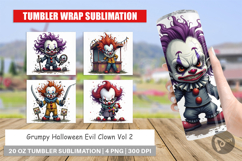 Tumbler Grumpy Clown Product Image 1