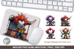 Mouse Pad Grumpy Clown Product Image 1