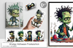 Digital Paper Grumpy Frankenstein Product Image 1