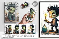 Digital Paper Grumpy Frankenstein Product Image 1