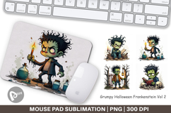 Mouse Pad Grumpy Frankenstein Product Image 1