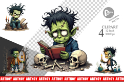 Grumpy Frankenstein Clipart Product Image 1