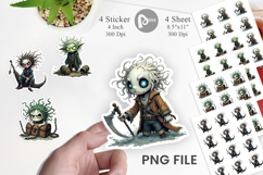Grumpy Pirate Ghost Sticker Product Image 1