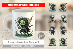 Mug Wrap Grumpy Pirate Ghost Product Image 1