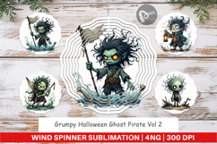 Wind Spinner Grumpy Pirate Ghost Product Image 1