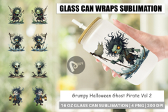 Glass Can Grumpy Pirate Ghost Product Image 1