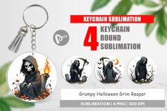 Keychain Grumpy Grim Reaper Product Image 1