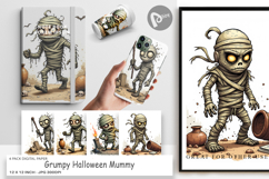 Digital Paper Grumpy Mummy Product Image 1