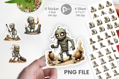 Grumpy Mummy Sticker Product Image 1