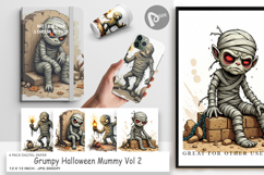 Digital Paper Grumpy Mummy Product Image 1