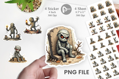 Grumpy Mummy Sticker Product Image 1