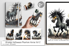 Digital Paper Grumpy Phantom Horse Product Image 1