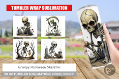 Tumbler Grumpy Skeleton Product Image 1