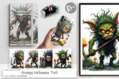Digital Paper Grumpy Troll Product Image 1