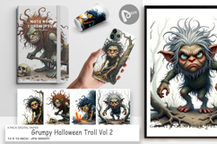 Digital Paper Grumpy Troll Product Image 1