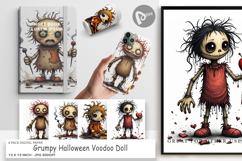 Digital Paper Grumpy Voodoo Doll Product Image 1