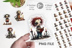 Grumpy Voodoo Doll Sticker Product Image 1