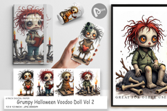 Digital Paper Grumpy Voodoo Doll Product Image 1
