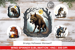 Wind Spinner Grumpy Werewolf Product Image 1