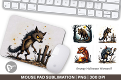 Mouse Pad Grumpy Werewolf Product Image 1