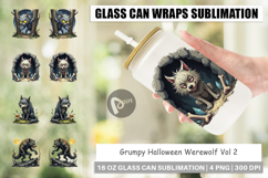 Glass Can Grumpy Werewolf Product Image 1