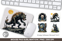 Mouse Pad Grumpy Werewolf Product Image 1