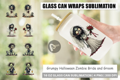 Glass Can Grumpy Zombie Couple Product Image 1