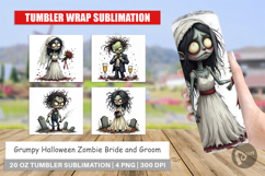 Tumbler Grumpy Zombie Couple Product Image 1