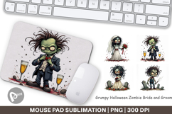 Mouse Pad Grumpy Zombie Couple Product Image 1