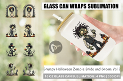 Glass Can Grumpy Zombie Couple Product Image 1