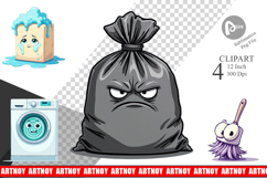 Grumpy Household Clipart Product Image 1
