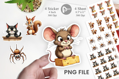 Grumpy Kitchen Critters Sticker Product Image 1