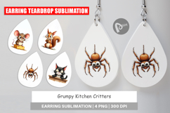 Grumpy Kitchen Critters Earring Product Image 1