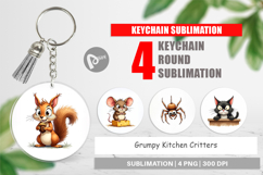 Grumpy Kitchen Critters Keychain Product Image 1