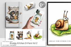 Grumpy Kitchen Digital Paper Product Image 1