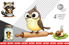 Grumpy Kitchen Critters Clipart Product Image 1